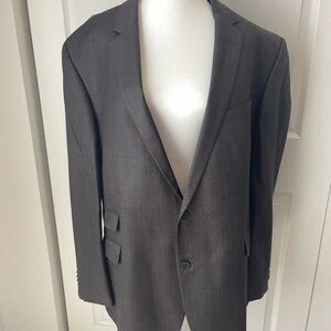 Kenneth Cole New York Black Suit Single-Breasted Notched Lapel